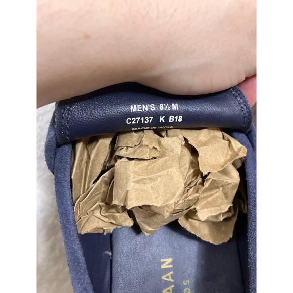 Cole Haan Men's Motogrand Blue Loafers Leather Driving Moc C24717 Size 8.5 M - Picture 5 of 6